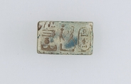 Plaque with the Throne Name of Thutmose IV, Glass